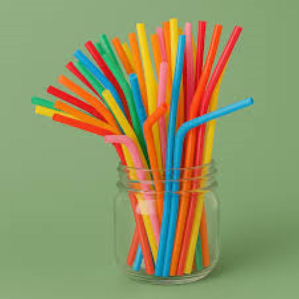 multicolor paper straw