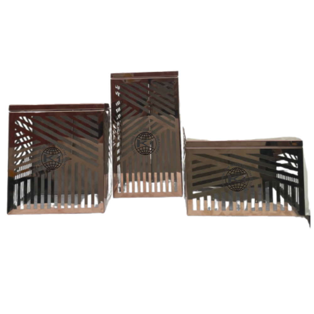 Premium Rose Gold Buffet Risers - Material: Stainless Steel