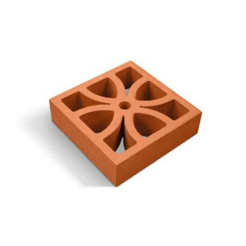 four Petal Terracotta Clay Jali