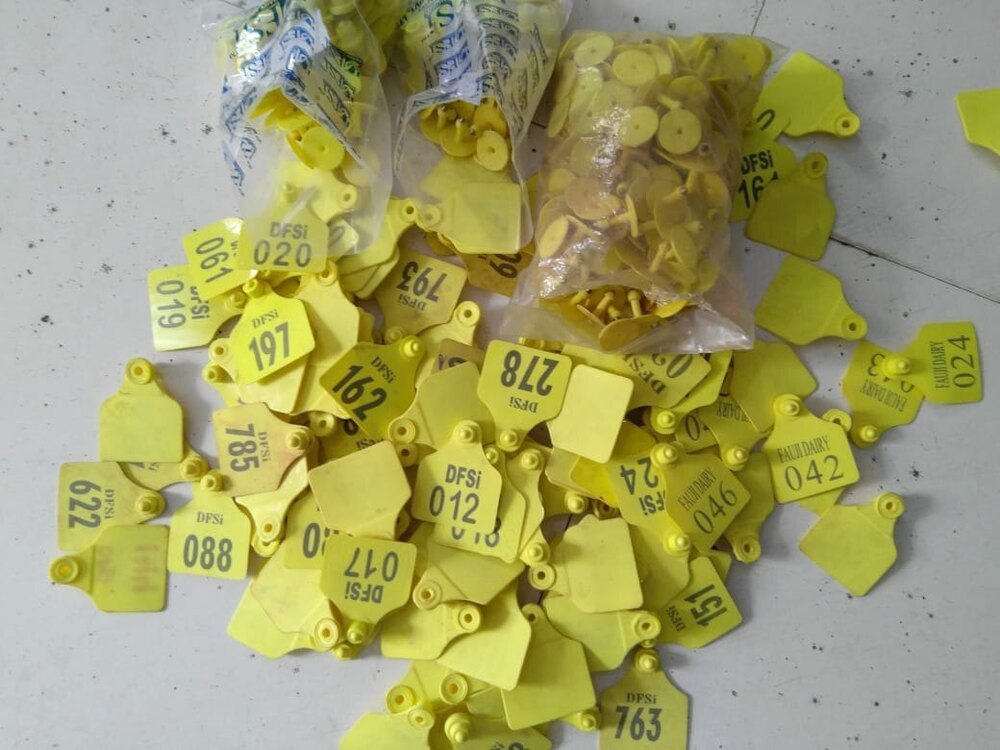 Animal Ear Tag - Color: Yellow