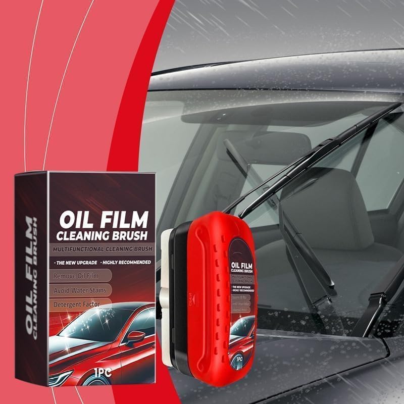 Oil Film Cleaning Brush - Color: Red