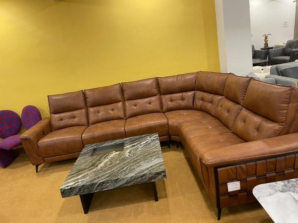 Brown 6 Seater Sofa Set - Design: Attractive