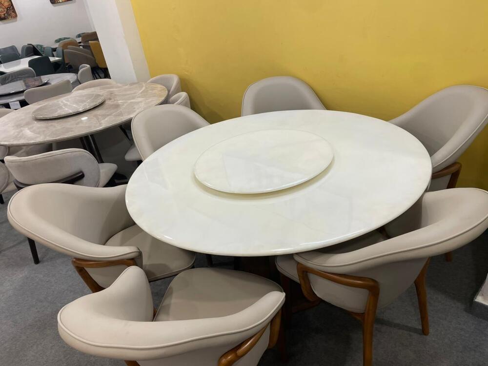 Round 6 Seater Dining Table - Color: Different Available