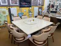 Square 6 Seater Dining Table - Color: Different Available