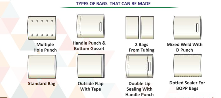 pouch making machine / side sealing  bag making /courier & security bag macchine