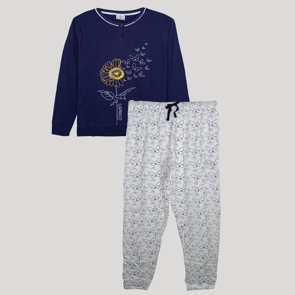 W13282 CAPRICCI Ladies Printed Pyjama Sets