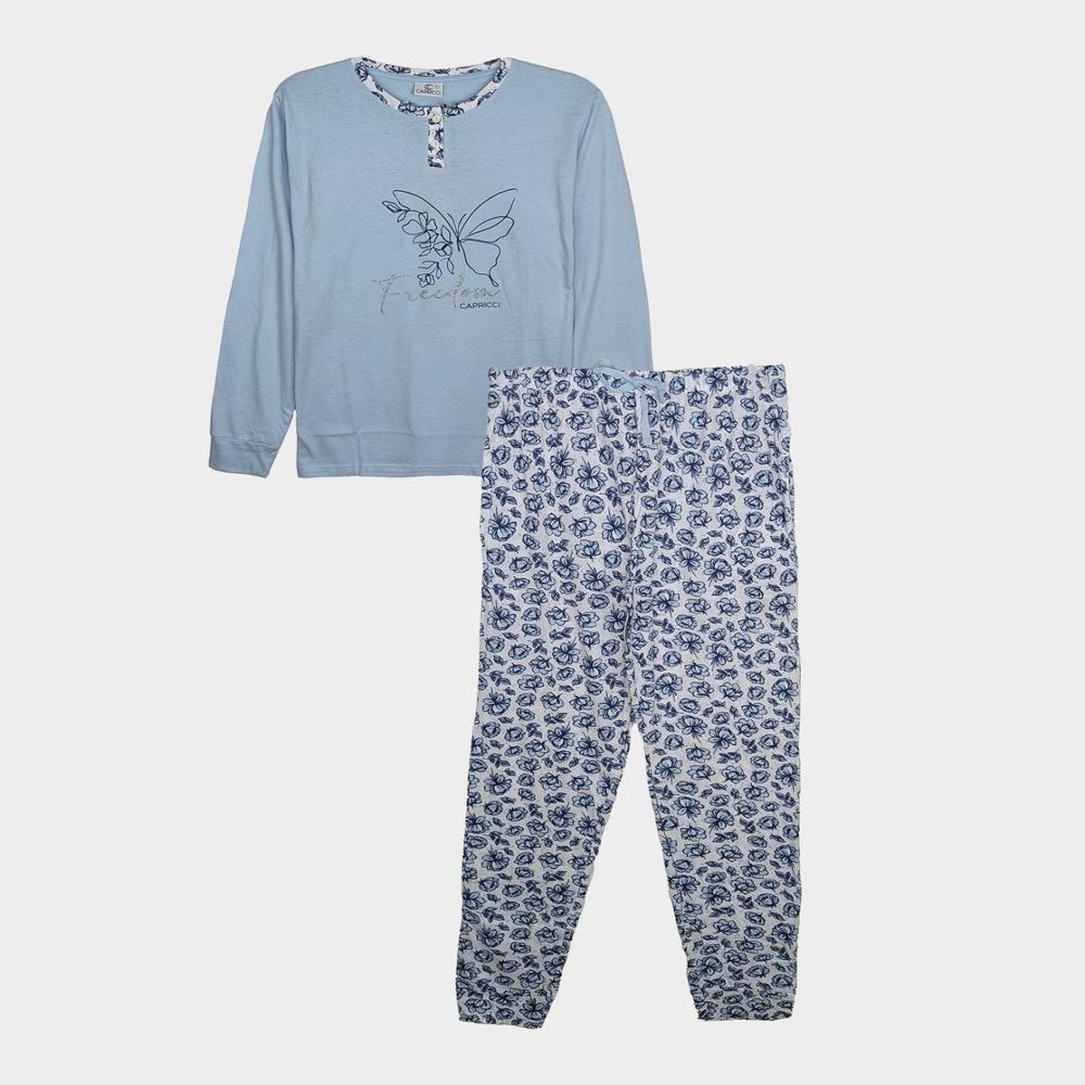 W13282 CAPRICCI Ladies Printed Pyjama Sets