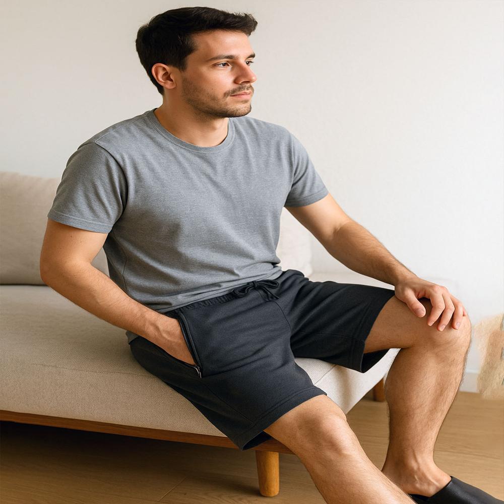 M11270 Mens French Terry Shorts