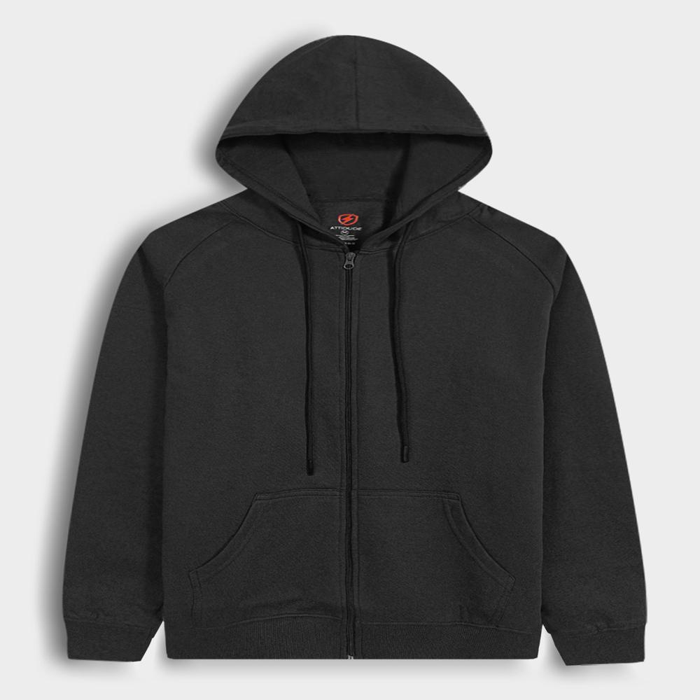 M11319 Mens Hooded Full Zipper Sweatshirt