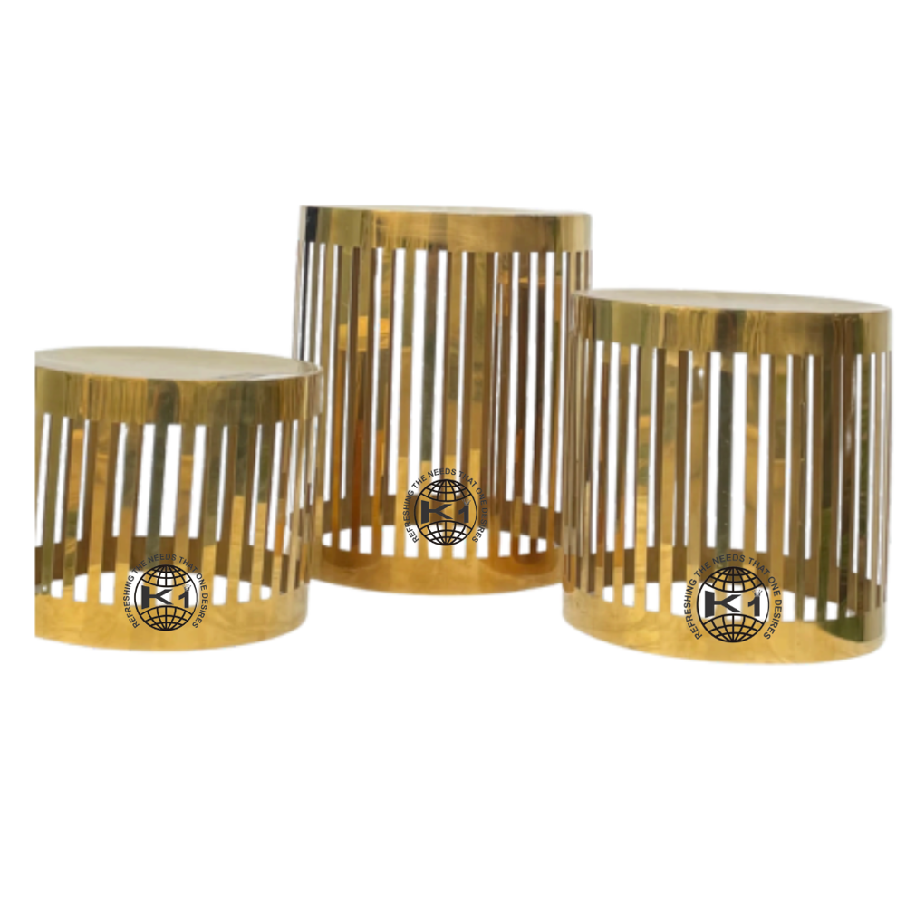 SS Steal Decorative Luxury Dessert Risers