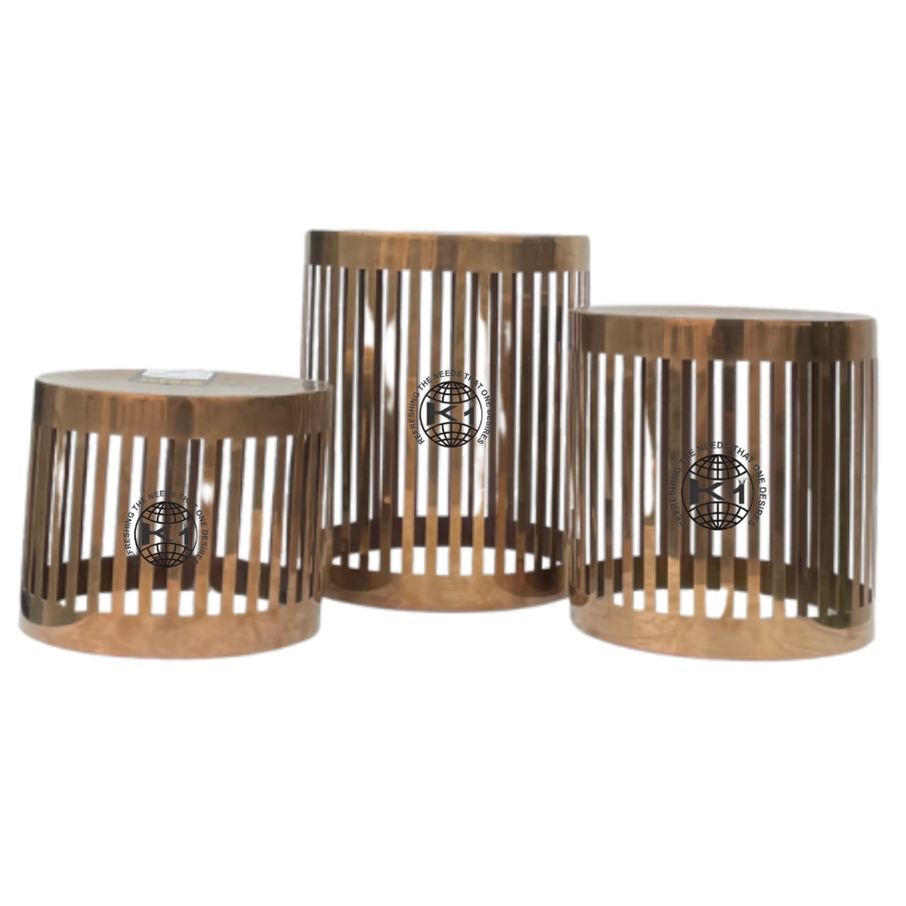 SS Steal Decorative Luxury Dessert Risers