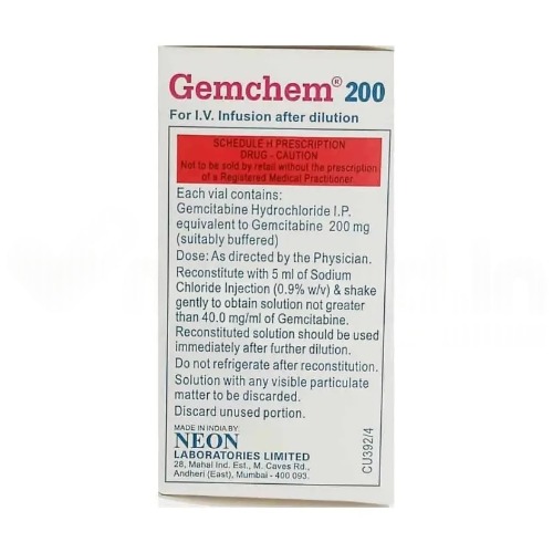 Gemchem 200 mg Injection