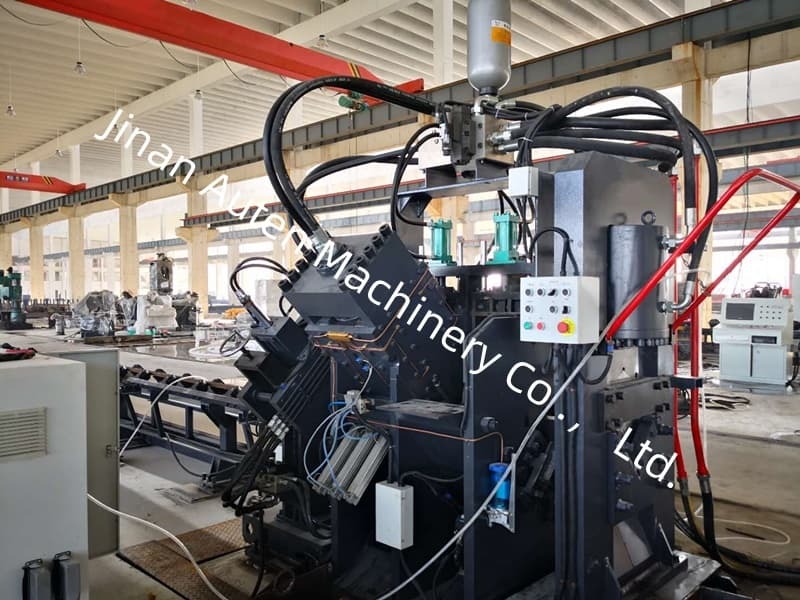 2 Punches Per Side Durable CNC Angle Line Machine 630Kn Punching And Marking Force