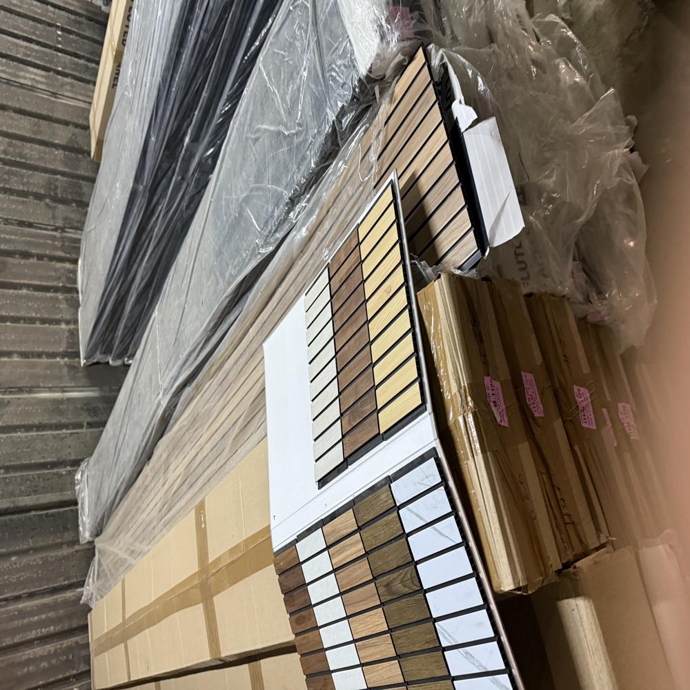 PVC fluter panels 1ft x 10ft for wall and ceiling indoor interiors Decorative PVC fluter panels for living room