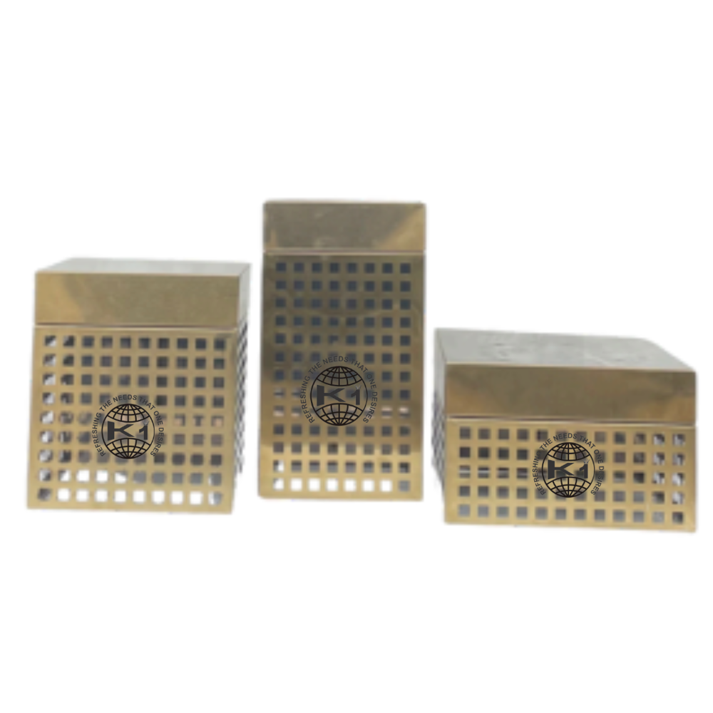 Square Stainless Steel Riser, For Catering - Color: Golden