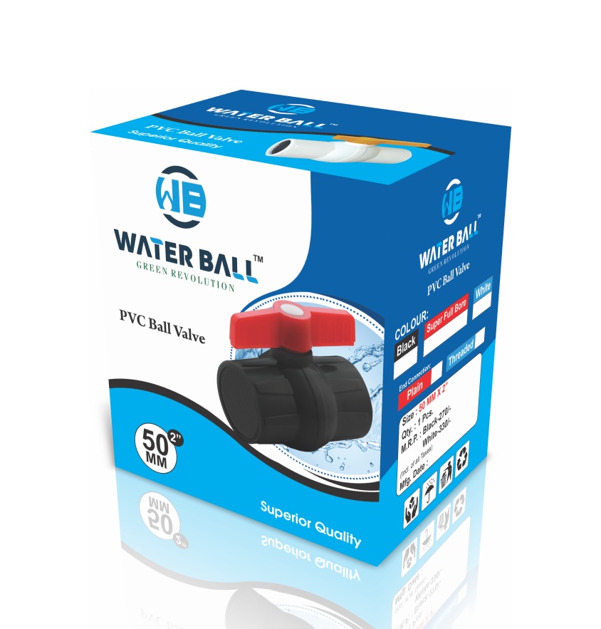 110mm PVC Black Ball Valve