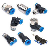 Push In Tube Fittings - Color: Silver