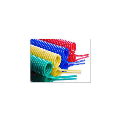 Flexible Pu Coiled Hose - Color: Multicolor