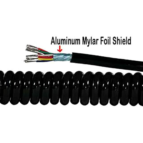 Aluminium Mylar Shield Cable - Color: Black
