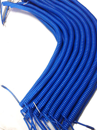 Blue Spiral Earthing Cable