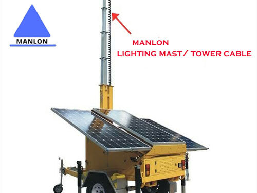 Lighting Mast Tower Cable - Color: Black