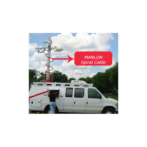 Pneumatic Telescopic Mast Spiral Cable