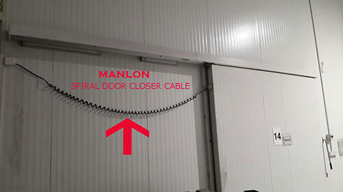 Spiral Cable Door Closer - Color: Black