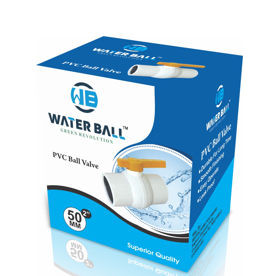 90mm White PVC Ball Valve