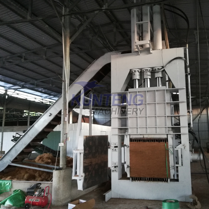 Hydraulic Coconut Palm Jute Fiber Press Baling Machine
