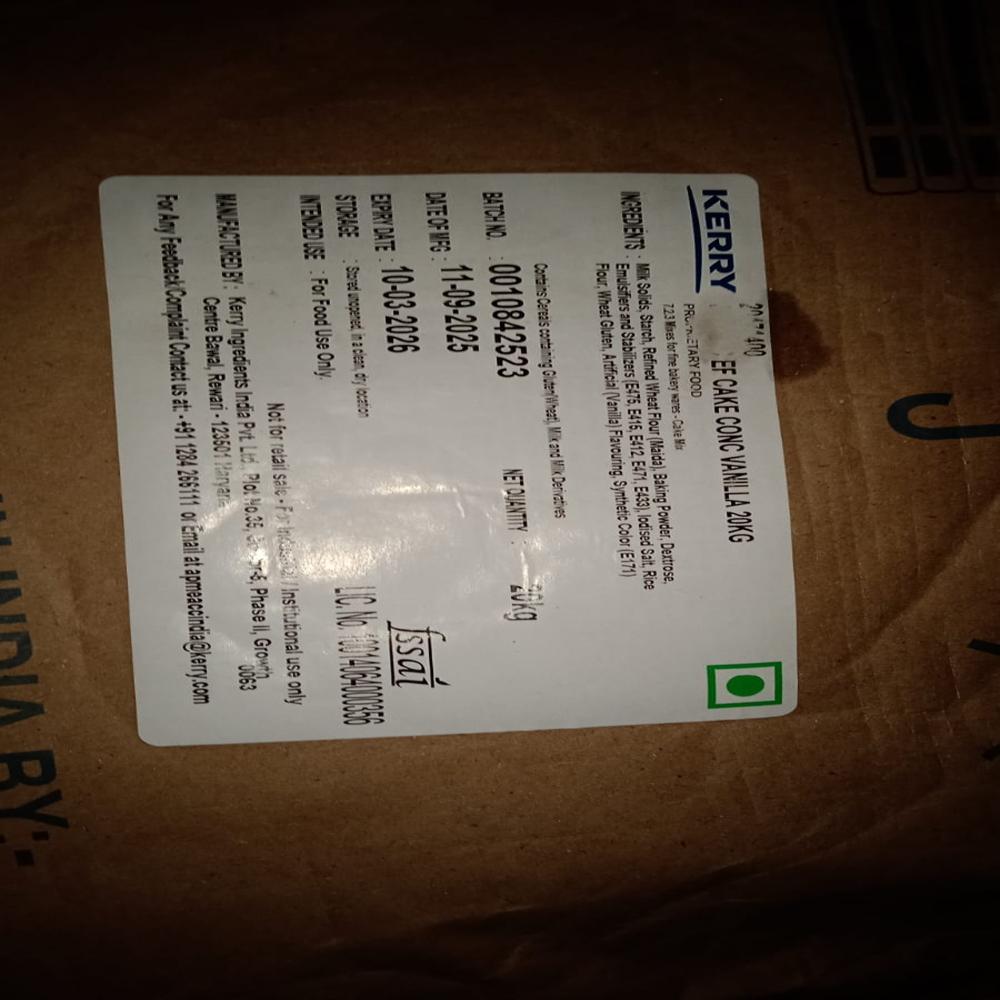 egg free muffin concentrate