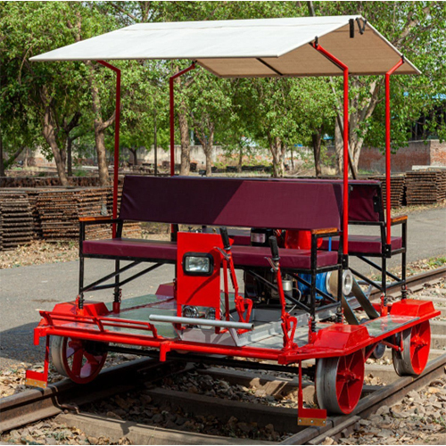 Motorized Material Rail Trolley - Color: Red