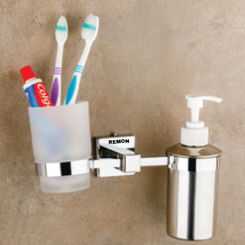 Square Tumbler With Glass With Dispenser