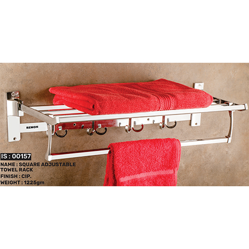 Square Adjustable Towel Rack