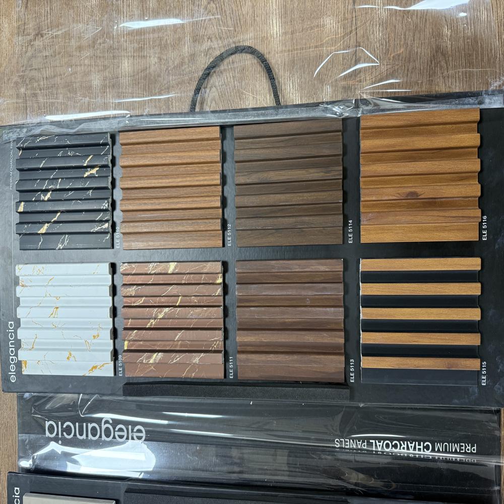 Elegancia Elegance charcoal panel premium finish imported material Acoustic charcoal panels for modern interiors