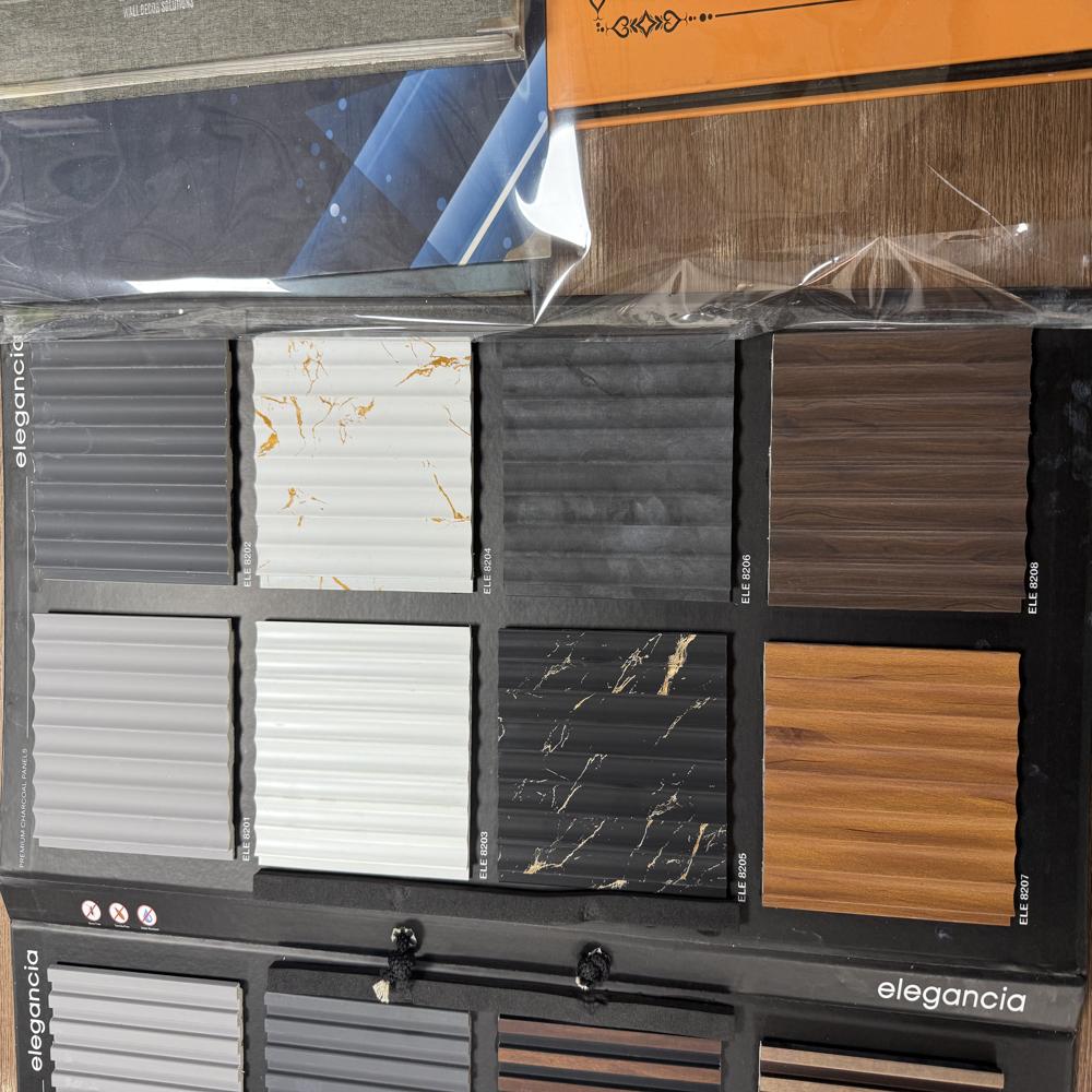 Elegancia Elegance charcoal panel premium finish imported material Acoustic charcoal panels for modern interiors
