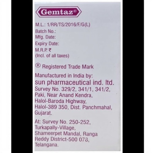 Gemtaz 1 gm Injection