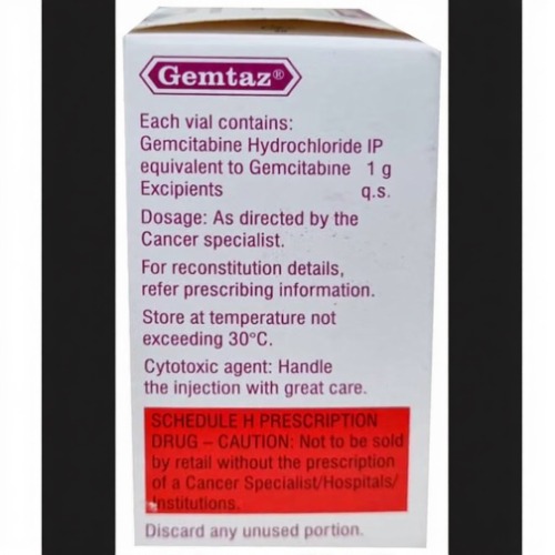 Gemtaz 1 gm Injection