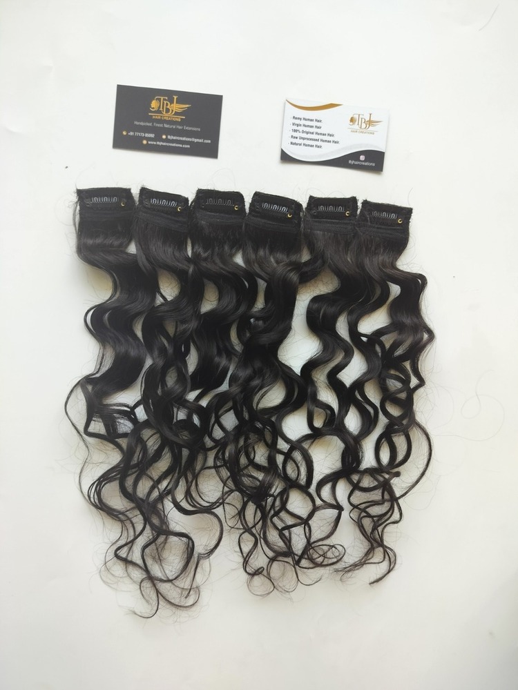 Natural Curly Single Clip In Set