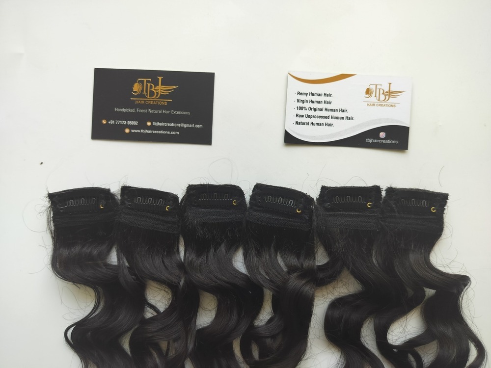 Natural Curly Single Clip In Set
