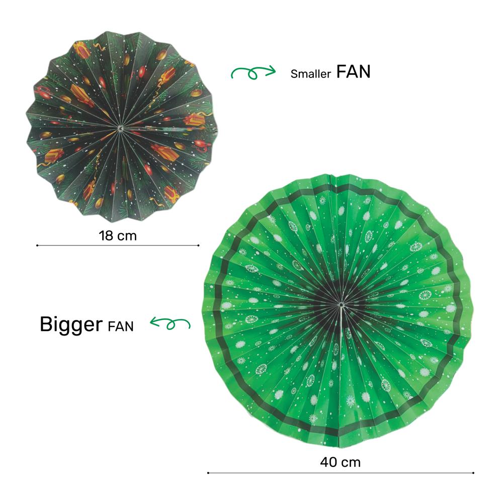 Merry Christmas Paper Fan - RU-CM210