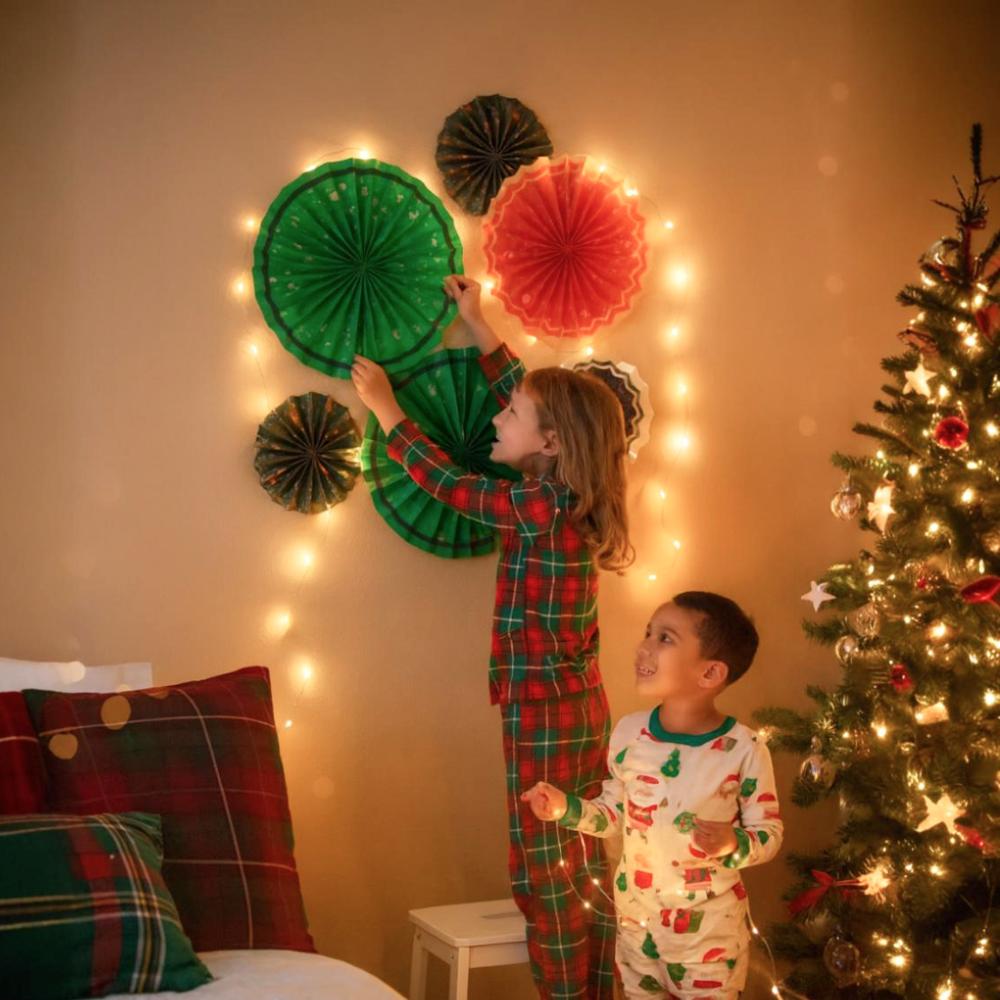 Merry Christmas Paper Fan - RU-CM210