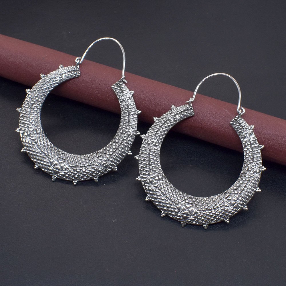 Silver Plated Vintage Fashion Earrings
