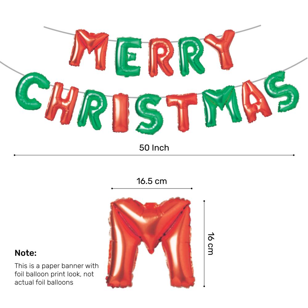 Merry Christmas RG Foil Banner - RU-CM006