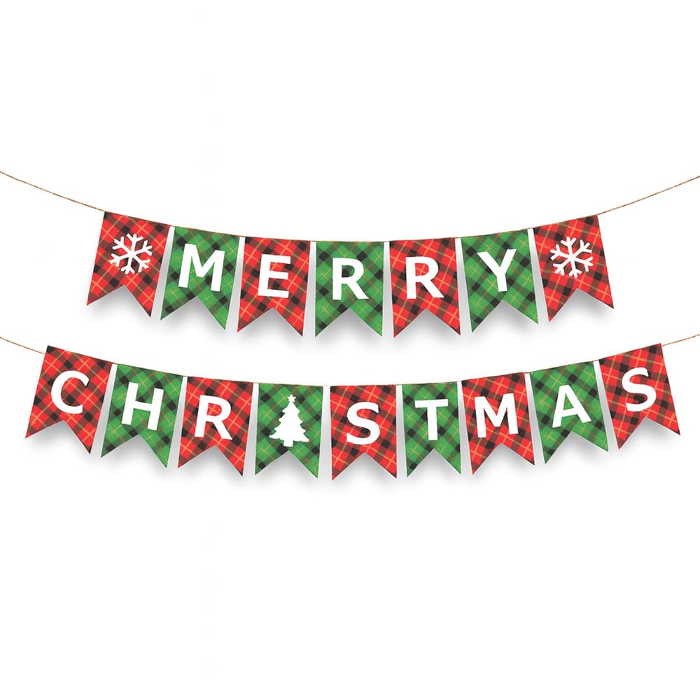Merry Christmas Check Banner - RU-CM001