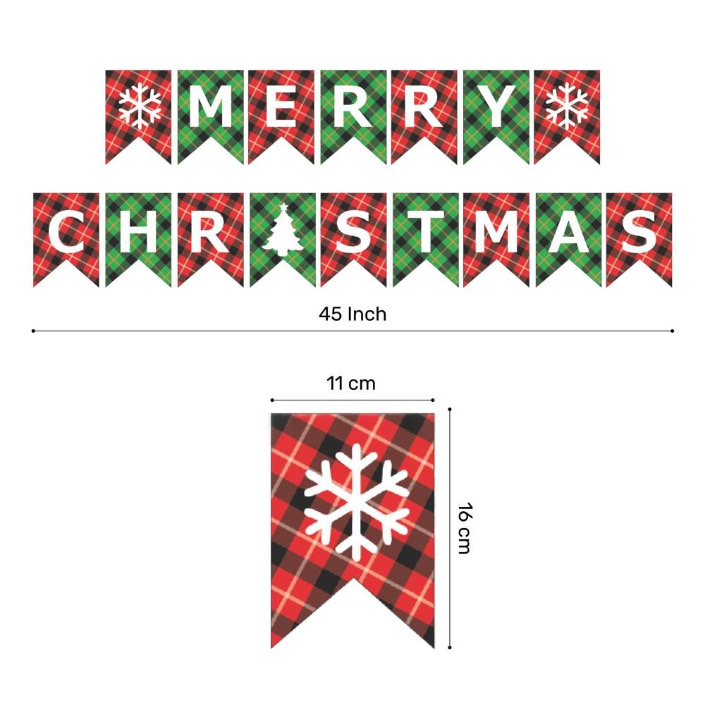 Merry Christmas Check Banner - RU-CM001