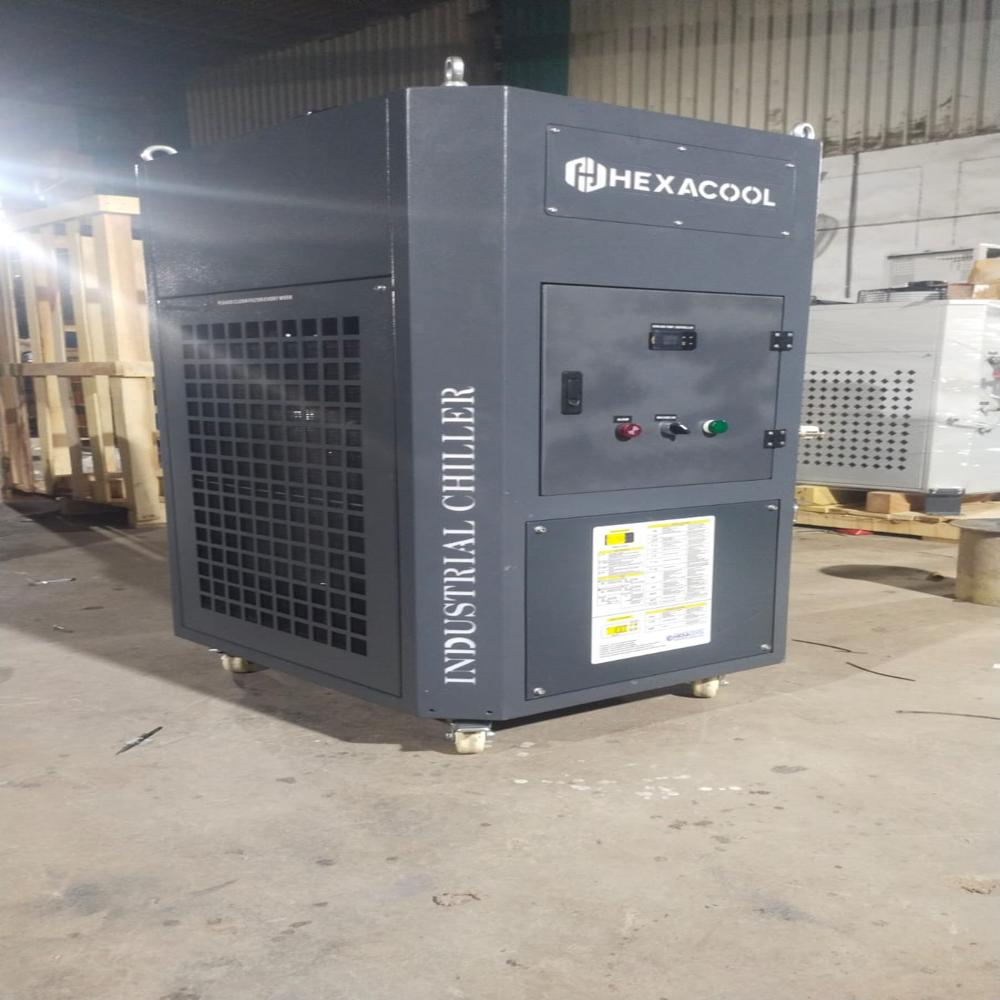 Online Chiller - Copper Metal, 1 Year Warranty | Low Noise Operation, 1000 Lph Water Flowing Rate, .5hp Motor