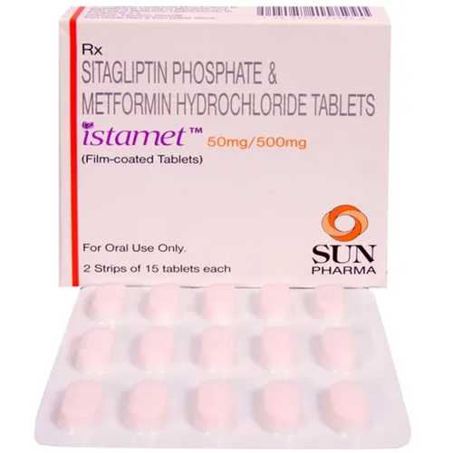 Istamet Sitagliptin Metformin Tablet, Type 2 Diabetes Treatment Medicine