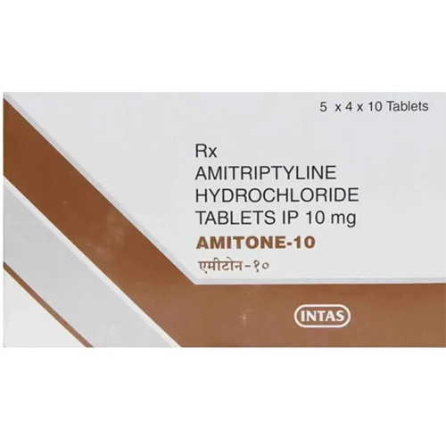 Amitone Amitriptyline 10mg Tablet, Antidepressant & Neuropathic Pain Treatment Medicine