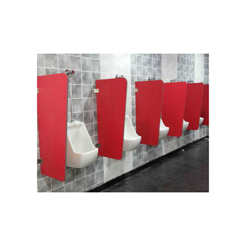 Red Modular Urinal Partition - Feature: Easy To Install