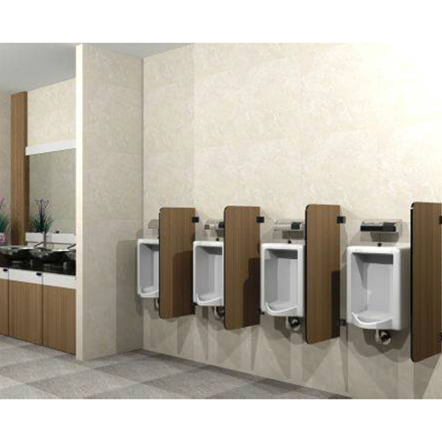 Wooden Modular Urinal Partition - Color: Brown